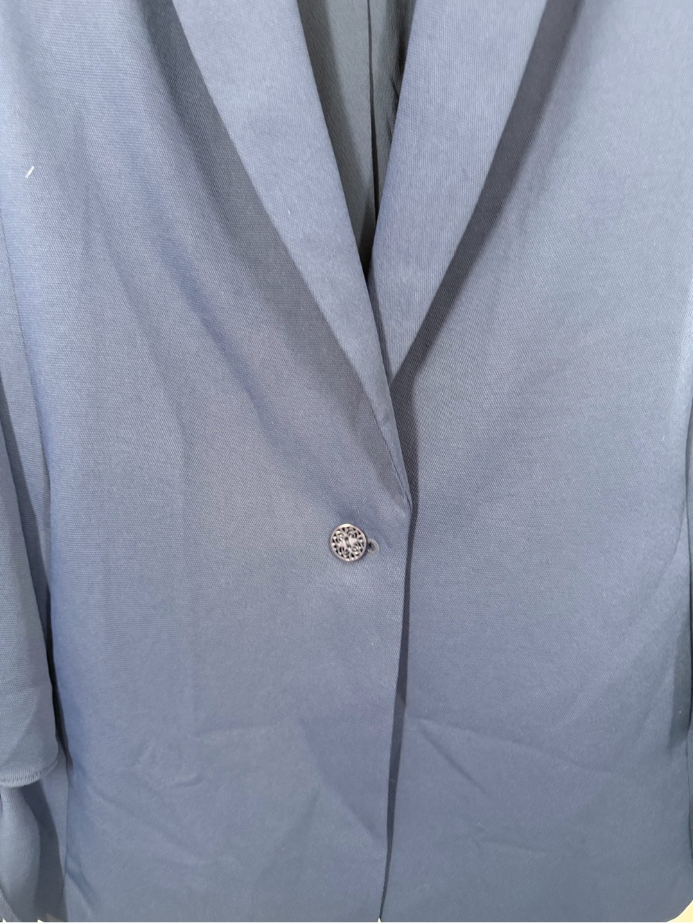 Anthropologie Cartonnier Navy Tie Sleeve Blazer - Picture 3 of 7